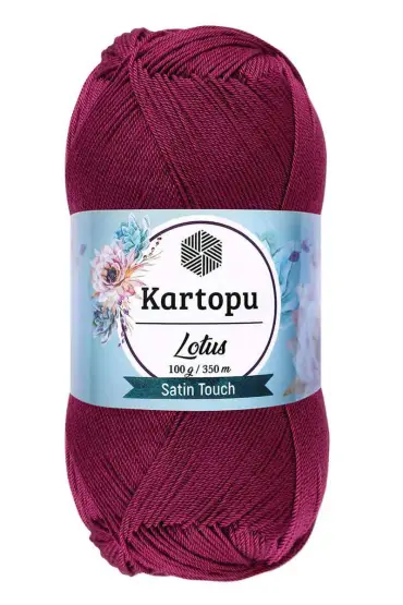 Kartopu Lotus El Örgü İpi  Mürdüm K747