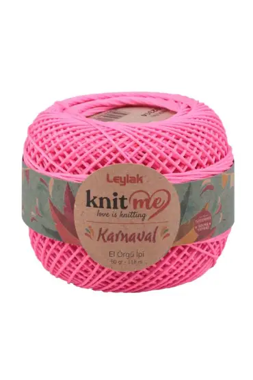 Knit me Karnaval El Örgü İpi Neon Pembe 02314 50 gr.