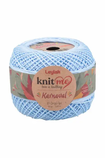 Knit me Karnaval El Örgü İpi Bebe Mavi 08147 50 gr.