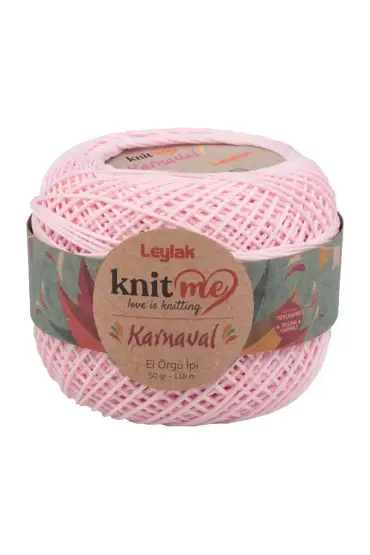 Knit me Karnaval El Örgü İpi Açık Pembe 02261 50 gr.