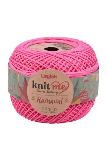 Knit me Karnaval El Örgü İpi Koyu Pembe 08528 50 gr.