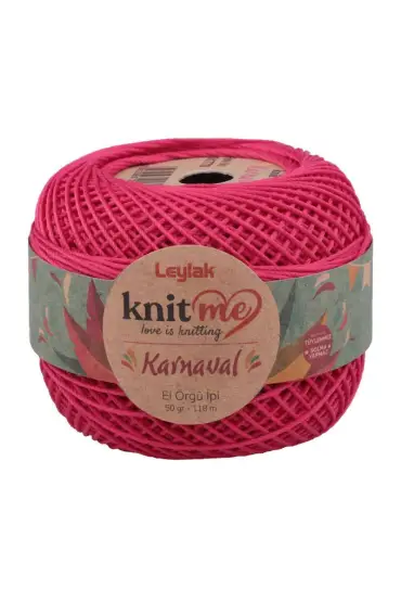 Knit me Karnaval El Örgü İpi Fuşya 01770 50 gr.