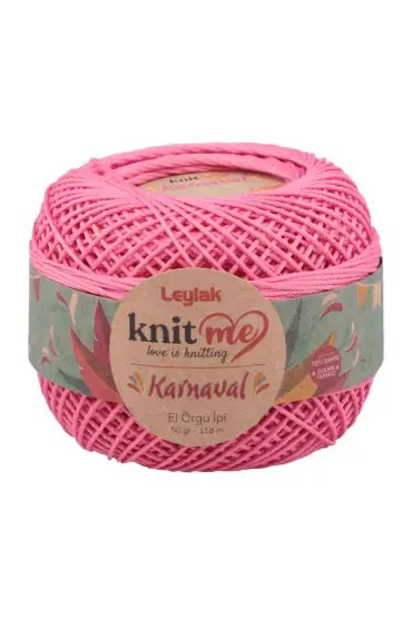 Knit me Karnaval El Örgü İpi Koyu Pembe 00027 50 gr.