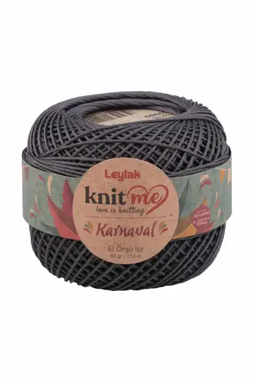 Knit me Karnaval El Örgü İpi Antrasit 02989 50 gr.