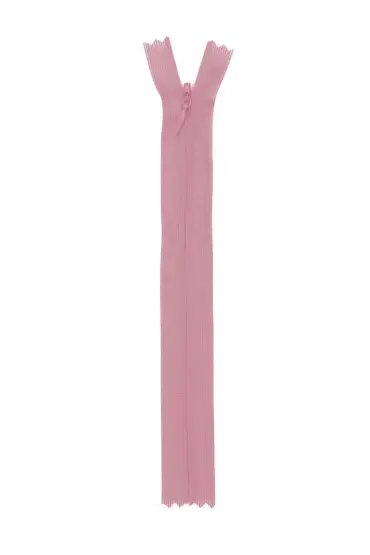 Gizli Etek Fermuarı 27 Pembe 20 cm