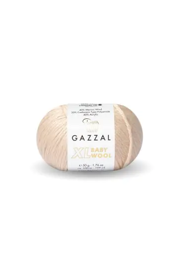 Gazzal Baby Wool XL El Örgü İpi | Bej 839