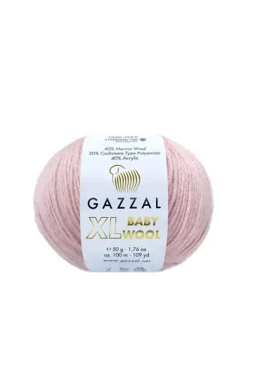 Gazzal Baby Wool XL El Örgü İpi | Pudra 836