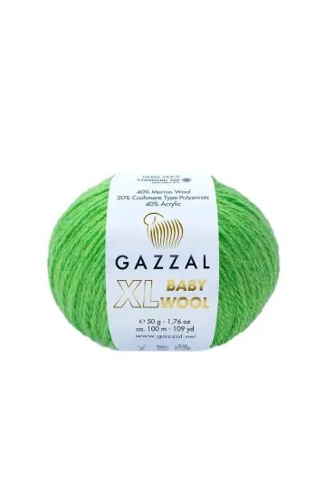 Gazzal Baby Wool XL El Örgü İpi | Yasemin Yeşili 821