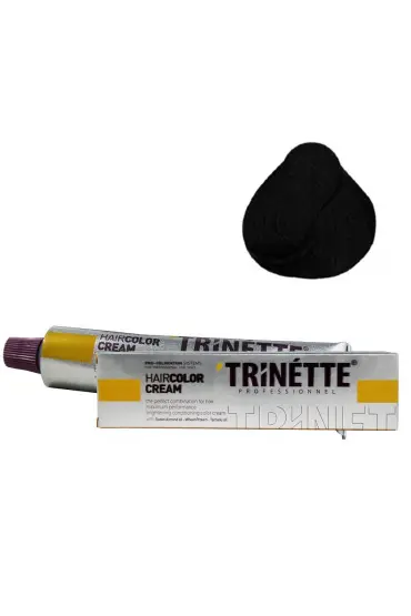 Trinette Tüp Boya 1 Siyah 60 ml x 4 Adet + Sıvı Oksidan 4 Adet 