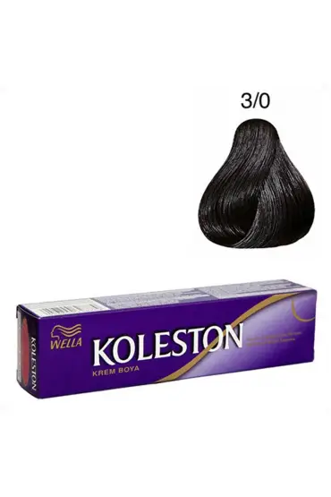 Koleston Tüp Boya  3/0 Koyu Kahve x 3 Adet + Sıvı Oksidan 3 Adet 