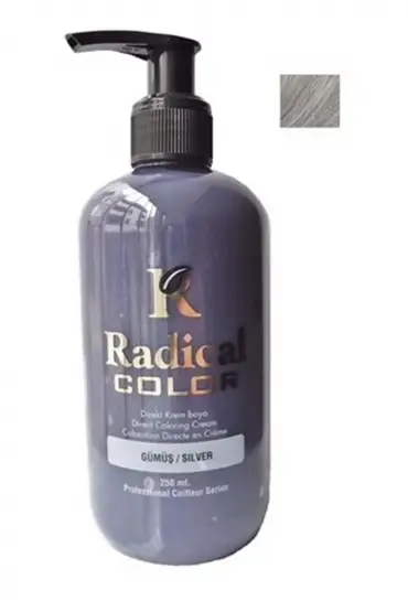 Radical Color Su Bazlı Saç Boyası 250 ml Gumus  x 2 Adet