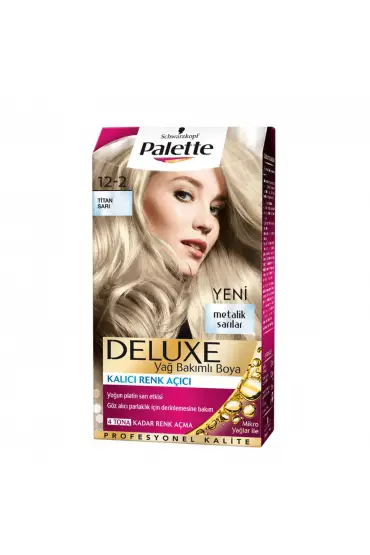 Palette Deluxe Saç Boyası 12.2 Titan Sarı  x  3 Adet