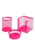 Bigpoint Metal Perfore 3'lü Set Pembe