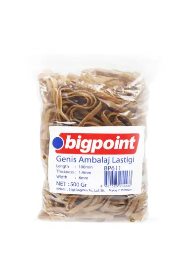 Bigpoint Geniş Ambalaj Lastiği 500 Gram %100 Kauçuk