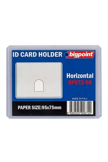 Bigpoint Kart Kabı Şeffaf 95x75mm 10'lu Poşet