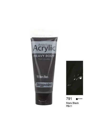 Bigpoint Akrilik Boya 75 ml Mars Black 791