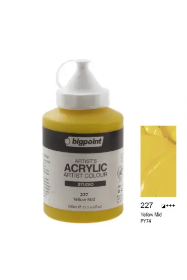 Bigpoint Akrilik Boya 500 ml Yellow Mid 227