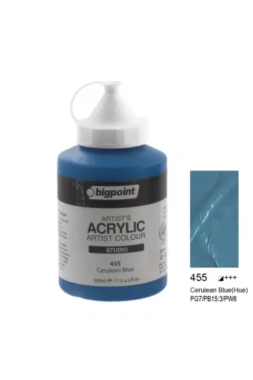 Bigpoint Akrilik Boya 500 ml Crulean Blue 455