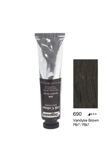 Bigpoint Yağlı Boya 45 ml Vandyke Brown 690 6'lı Kutu